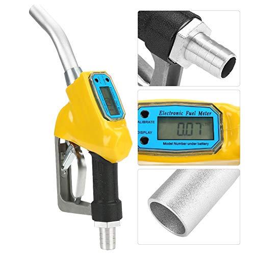 Zapfpistole mit Mechanischem Zählwerk 75L/min 0,25MPa, Aluminium Dieselpumpe Pistole Umfüllpumpe Manuell für Dieselöl Petroleum Benzin Zapfpistole mit Mechanischem Zählwerk 75L/min 0,25MPa, Aluminium Dieselpumpe Pistole Umfüllpumpe Manuell für Dieselöl Petroleum Benzin