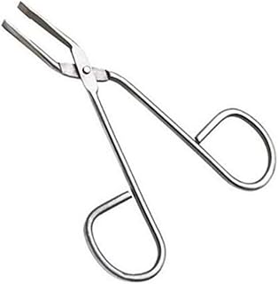 Stainless Steel Professional Eyebrow Tweezers with Scissor Handle Straight Tweezers Tip Personal Daily Beauty Care Tools Trimming Nose Hair Plucker Clip Nipper
