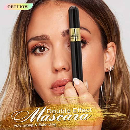Mascara Black Volumizing And Lengthening - Long-Lasting, Fast Dry, Waterproof And Smudge-Proof, Tubing Mascara, Curling Eyelashes, Cruelty Free, Eye Makeup, Black, 1 Count #TOP7