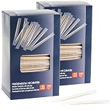 com-four® 2000x Zahnstocher aus Holz mit Cello-Hülle - Zahnhölzer 6,5 cm - hölzerne Cocktailspieße - hygienisch verpackte Holzstäbchen für Haushalt, Gastronomie, Hotel (2000 Stück/Cello - Set9)