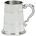 Étain Tankard Handmade 1pt Double Band Georgian Handle Engravable