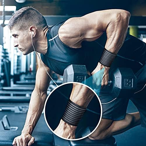 4Pcs Elastic Wrist Band Wrap Sports Wrist Bandage Velcro Wrist Guard Straps Protective Wraps Breathable Adjustable Compression Brace Hand Supports Splint for Gym Carpal Weightlifting Tennis Exercise