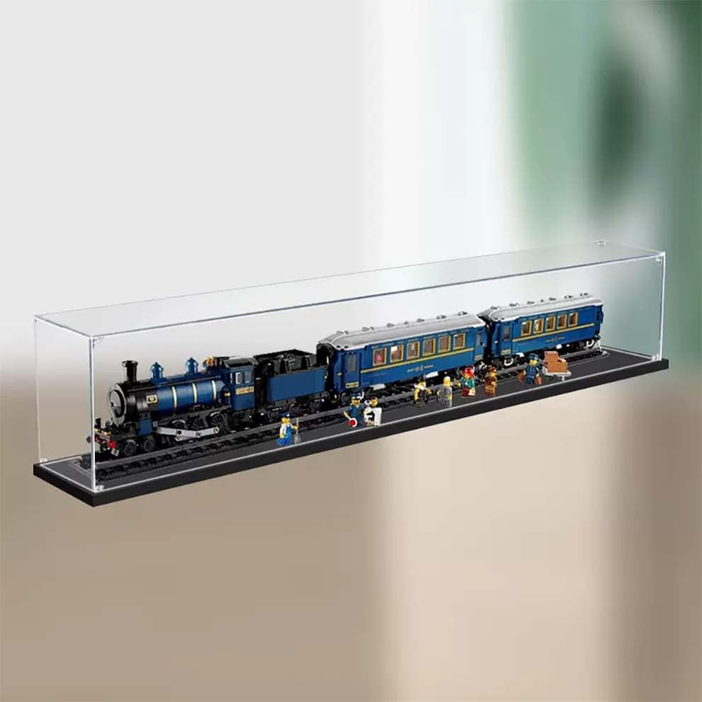 Display Collection Vitrine Acrylique Pour LEGO 21344 Orient Express - 120x15x20 Cm - Anti