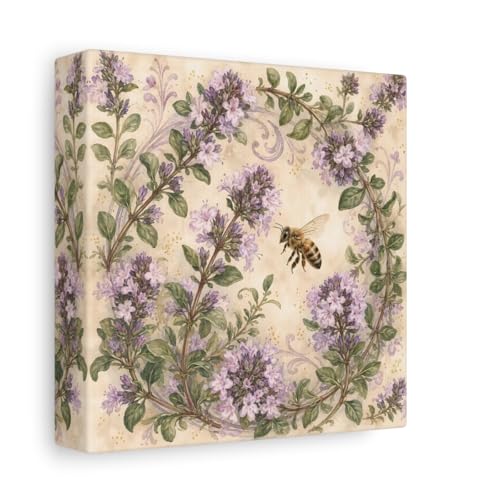 Toile abeille pour grand mur vide solution déco salon 15x15 cm
