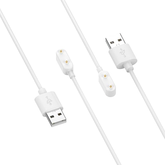 XIHAMA for HUAWEI Band7 Charger Set of 2 1M Charging Cable Compatible for Huawei Band7/6/6Pro/Watch Fit Mini/Honor Band6 Charger, USB Charging Cable Charger White x 2