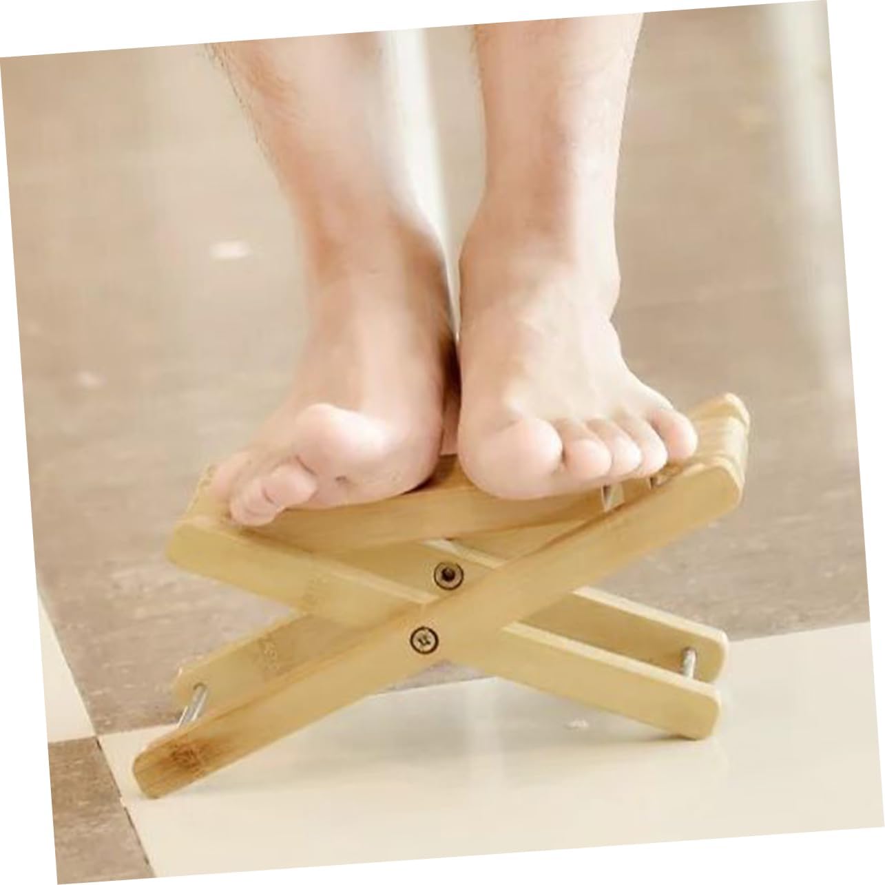 Abaodam Foldable Wooden Guitar Stool Adjustable Height Portable Design for Musicians Includes Storage Bag for Classical and Acoustic Guitar Players