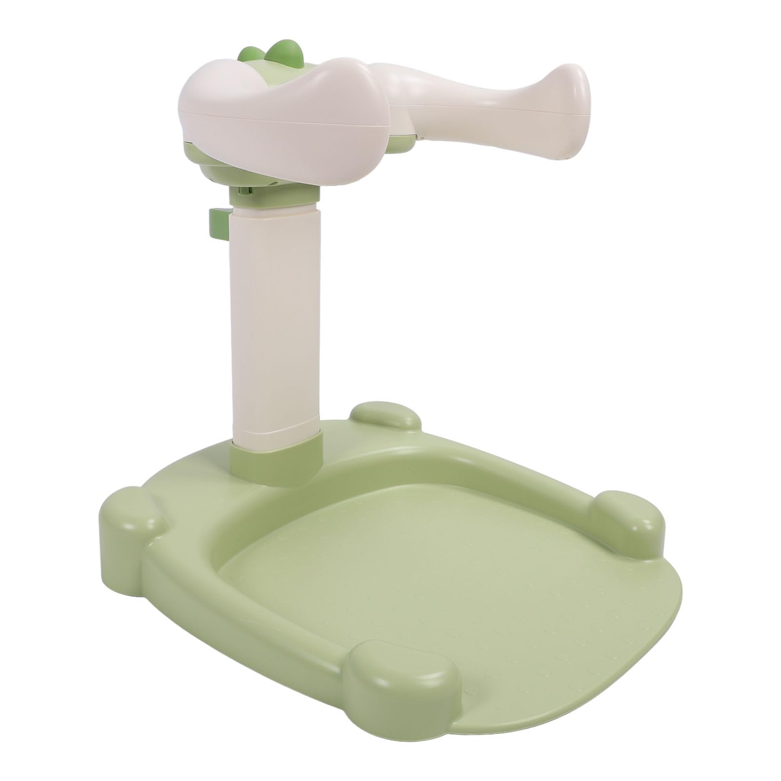 Torre de Baño Baby Hug, Soporte de Ducha de Silicona Antideslizante para Niños Pequeños, Soporte Multifuncional con Diseño Portátil para Uso Diario (GREEN)