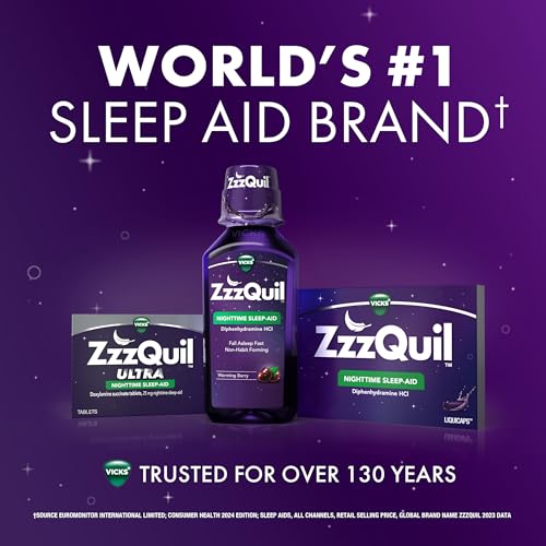 zzzquil ultra sleep aid doxylamine succinate 25mg sleep aids for adults nighttime sleep aid 48 tablets