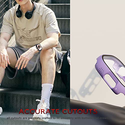 Carbon Black Case 49Mm For Apple Watch Ultra 49Mm Cover, Full Protective Screen Protector Case, Matte Bumper + Tech Right Angle Edge Fashion Face Cover For Apple Ultra 49Mm Accessories - Carbon Fiber #TOP3