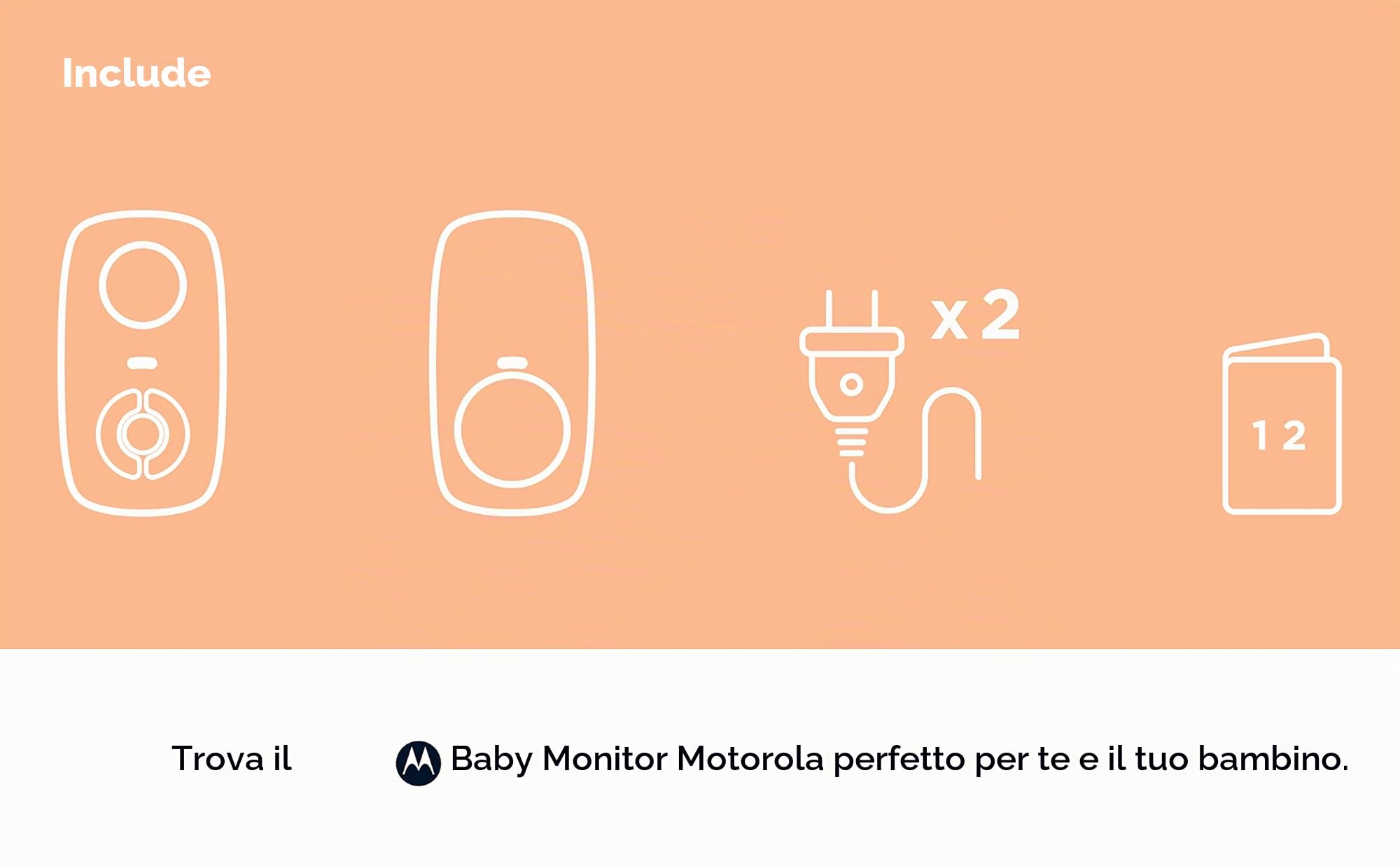 Motorola Nursery AM21/MBP21 Monitor Audio Baby DECT 300m