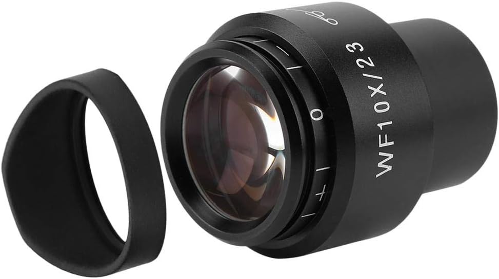 Microscope Eyepiece, GWF004 WF10X/23 30mm Eyepoint Lens Wide Field Microscope Eyepiece Wide Angle Microscope Eyepiece
