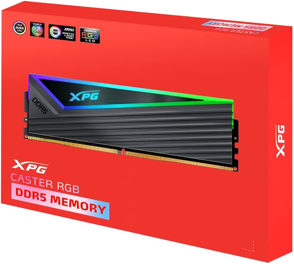 Amazon | 【エイデータ】XPG PCメモリ DDR5 6400MHz CASTER RGB グレー