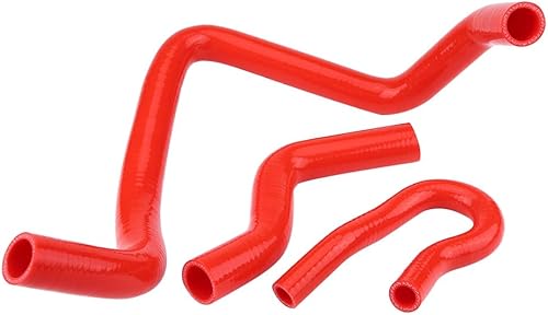 Miniatura 8 de Kit de manguera de radiador automático de silicona, mangueras de radiador de coche de tubo de refrigerante para D15 D16 SOHC EGEK 1992-2000 (rojo)