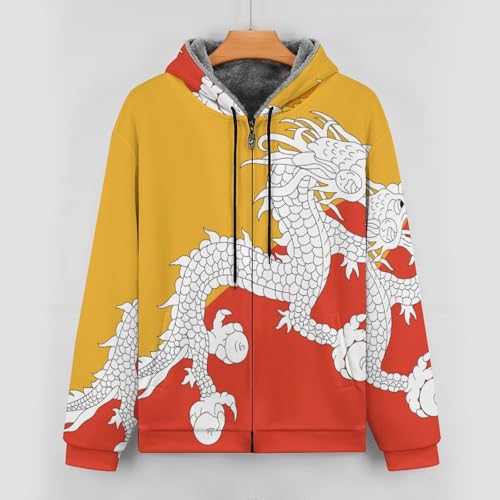 Sudadera con capucha para hombre que protege del frío con forro polar grueso y cremallera 5