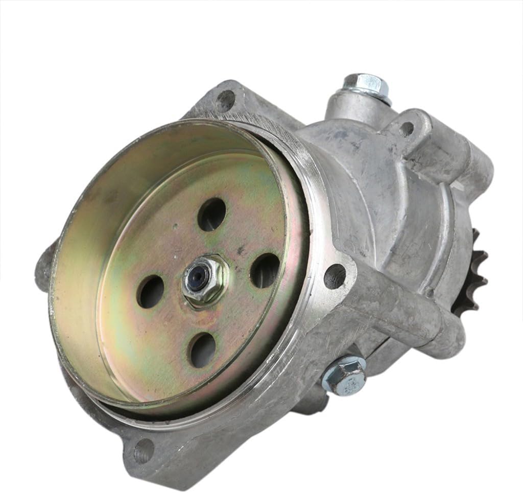 Engine Transmission Gearbox Reduction T8F 17T Backward Spin Clutch Drum Bell Housing Gear Box for 43cc 49cc 2-Stoke Pit Dirt Bike Pocket Rocket Bike Mini Quad ATV UTV Go Kart Golf Cart Buggy Moped