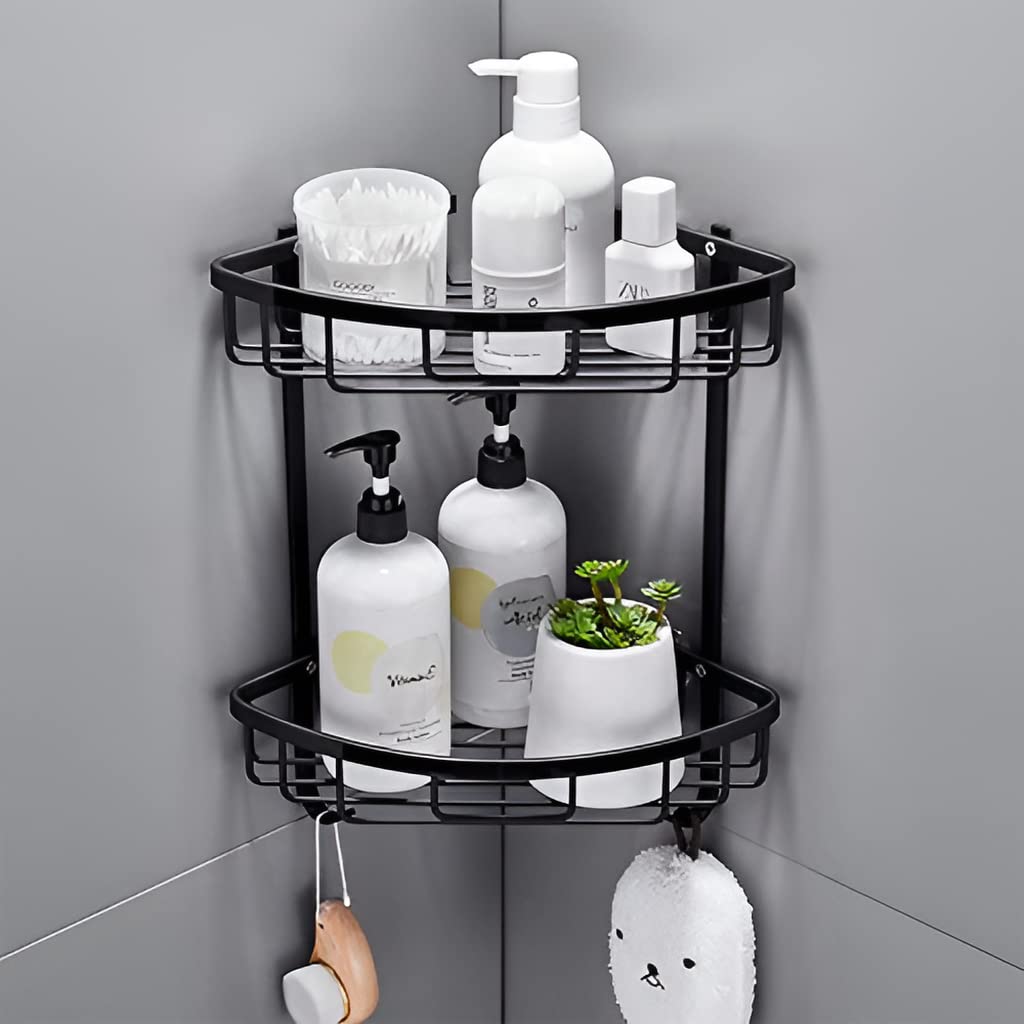 See full amazon price history chart for Plantex Bathroom Rack/Corner Shelf for Bathroom/Stainless Steel Bathroom Items with Hooks/Bathroom Accessories Holder (2-Tier, Black) Plantex Bathroom Rack/Corner Shelf for Bathroom/Stainless Steel Bathroom Items with Hooks/Bathroom Accessories Holder (2-Tier, Black) (B08YXC14H2) Amazon Price History, Amazon Price Tracker