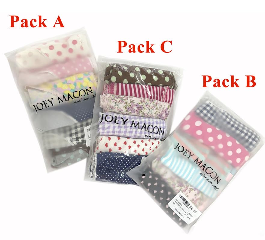 Kids Girl Cute Printed Stretch Cotton Lycra Comfy 6 piece Brief Underpants Set Size 4T to 92