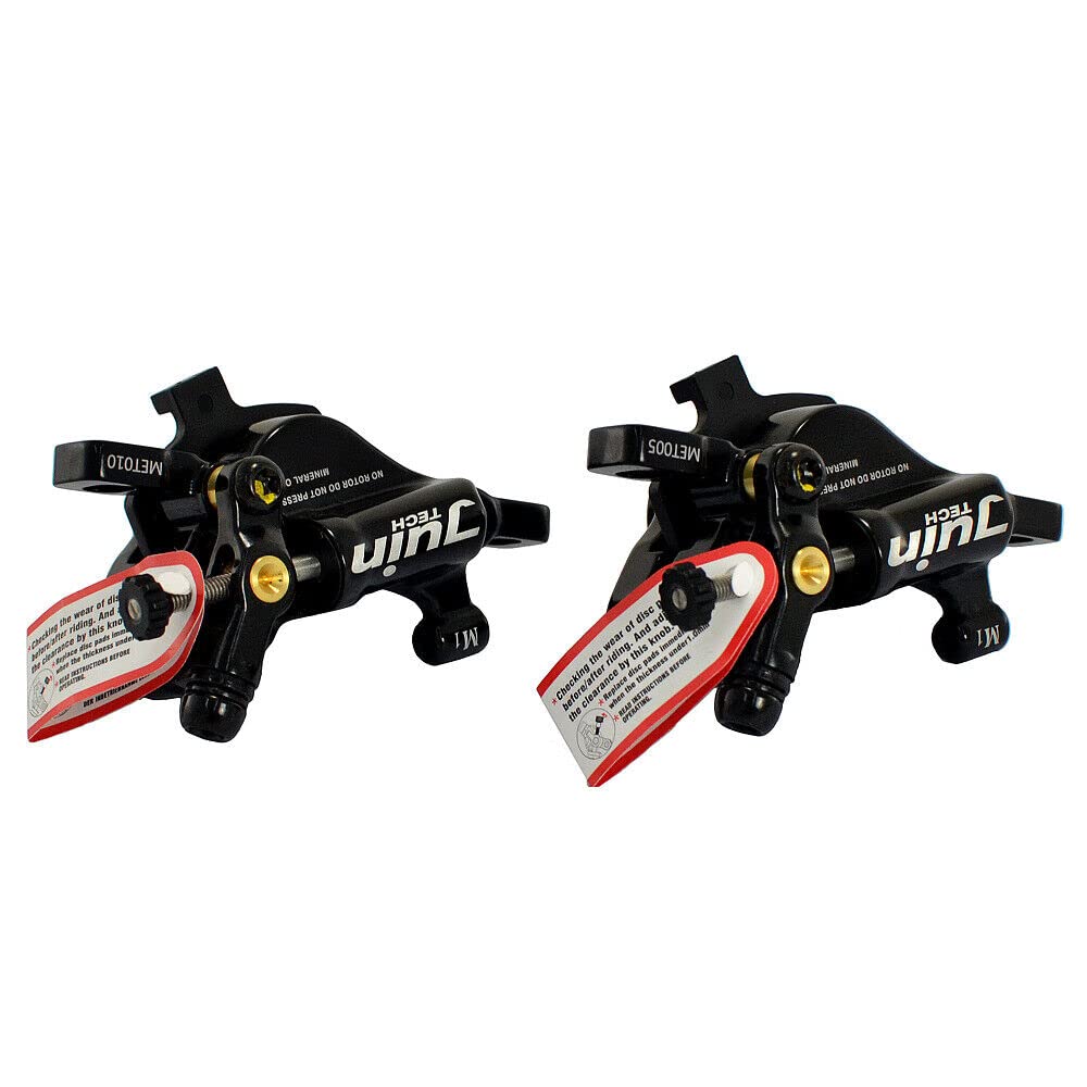 JUIN TECH M1 Hydraulic MTB E-Bike Disc Brake Set 160mm With Rotor, Front And Rear, Black, JT1948