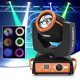 7R 230W Beam Sharpy Stage Light Moving Head Light, U`King Stage Light DJ Light 17 Gobos and 14 Colors DMX512 Control for Stage Disco Club Lighting Party