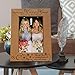 KATE POSH - Today My Maid of Honor, Forever My Best Friend - Thank You for Standing Beside me Today and Always - Engraved Natural Wood Picture Frame - Maid of Honor Wedding Gifts (4x6-Vertical)