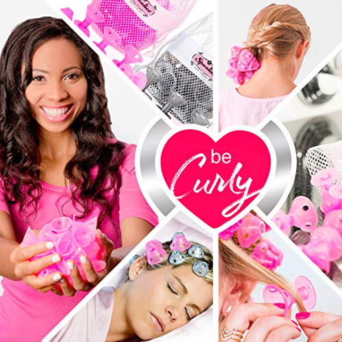 Spoolies® Original Heatless Hair Curlers (Medium, Playful Pink) #TOP2