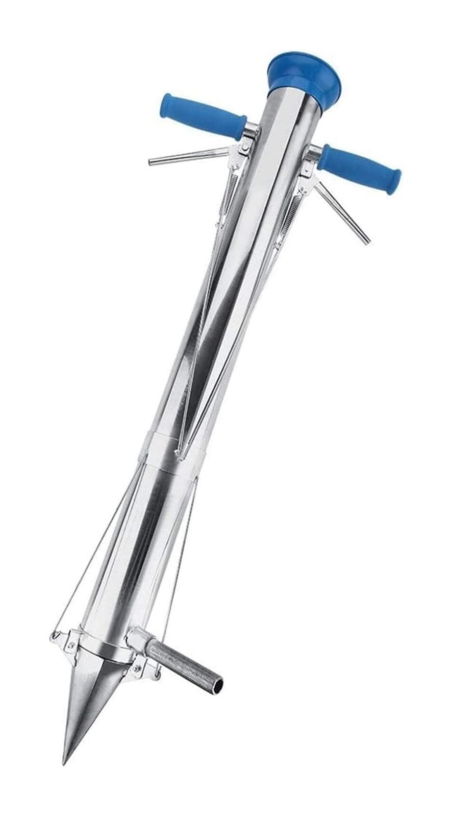 AOICXB Seed Dispenser,Household Seeding Machine, Rapid Seeder, Stainless Steel Planter, Peanuts and Soybeans Planter, Garden Equipment,Plastic Funnel for Garden(B)