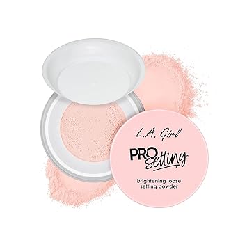 L.A Girl Pro Setting Brightening Loose Setting Powder | Matte Finish| Evens Skin Tone| Hydrating Skin | Vitamin E, Squalene & Calendula | Long-Lasting | All Skin Types | 5 gm