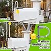 2 Pack Mailbox Notification Device, Mail Arrival Indicator Device, Mailbox Alert Alarm for Delivered Mail (Yellow)