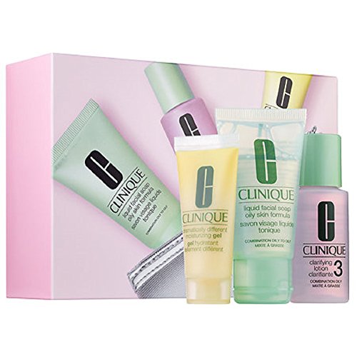 Clinique 3-Step Kit Travel Size - Combination Oily to Oily Skin (Type 3/4)