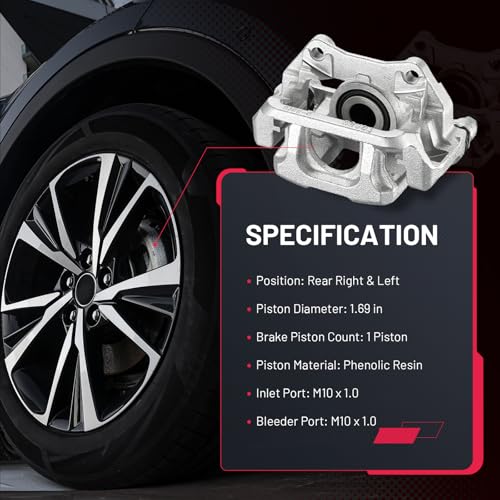 Image of BDFHYK 19-B7143 19-B7142 Rear Disc Brake Caliper Assembly Compatible with Acura MDX 2014-2016 3.5L V6, Compatible with Honda Pilot 2016-2020 Ridgeline 2017-2020 3.5L V6, GAS 2pcs