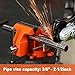 PONY Heavy Duty Bench Vise, 5-inch Jaw Width 4-inch Opening, Swivel Base With Anvil, Utility Combination Pipe Home Vise for Woodworking, One-Pair Jaw Pad Included