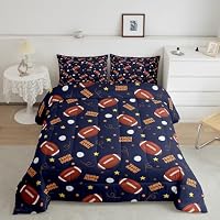 Fußball-Bettwäsche-Set Voll Größe – American Football Design Für Fans