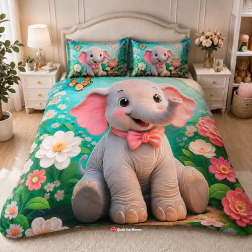 Image of 7D Digital Printed Kids Double Bedsheet Set with Bedsheet Tucker (Free)