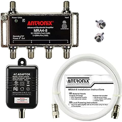 Antronix MRA4-8 4-Port Cable TV/Antenna/HDTV/Internet Digital Signal Amplifier/Booster/Splitter Cover