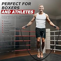 Alternative view of HPYGN Jump Rope, Weighted Jump Rope for Men women, 2.8lb 3.8lb 5lb Heavy Skipping Rope for Exercise, Adult Jumpropes for Home Workout, Improve Strength and Building Muscle,Total Body Workout Equipment