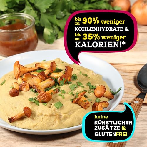 LOWER CARB KARTOFFELPRODUKTE | stark kohlenhydratreduziert = KETO| kalorienreduziert | protein- und ballaststoffreich | bio (6x Püree)