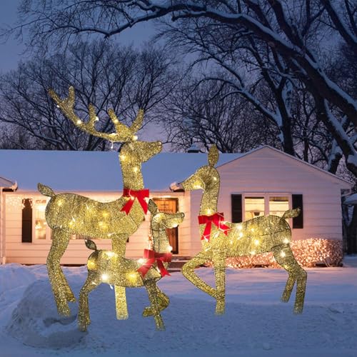 Décor de Noël en forme de renne : fini les décorations fragiles avec ce fer robuste - 3