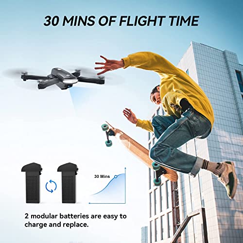 Holy Stone Hs260 Drone For Kids Adults With 1080P Hd Camera Adjustable, Foldable Rc Quadcopter For Beginners With 30 Mins Flight, Gravity Sensor, Voice Control, Trajectory Flight With 3 Batteries #TOP3
