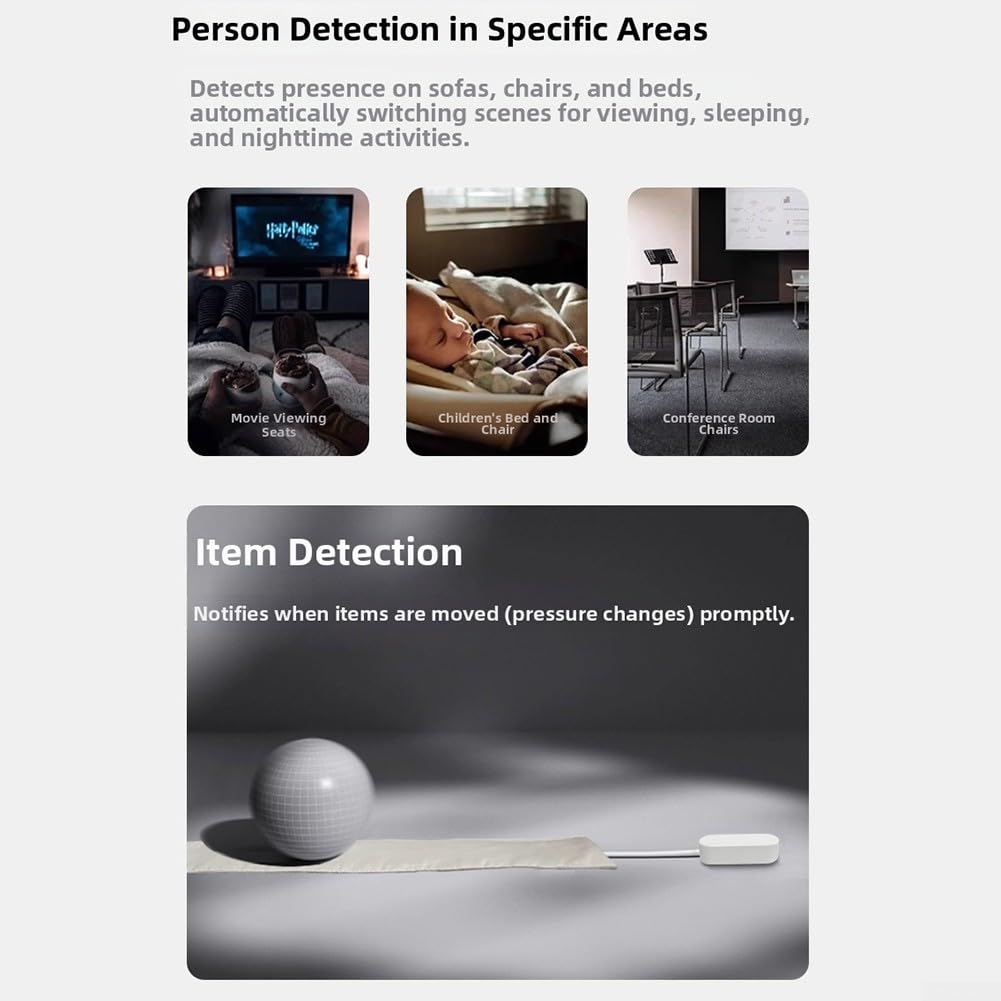 Capteur de pression intelligent Tuya - Détection de présence - Rappel à distance pour Zigbee - Pour domotique intelligente (70 cm)