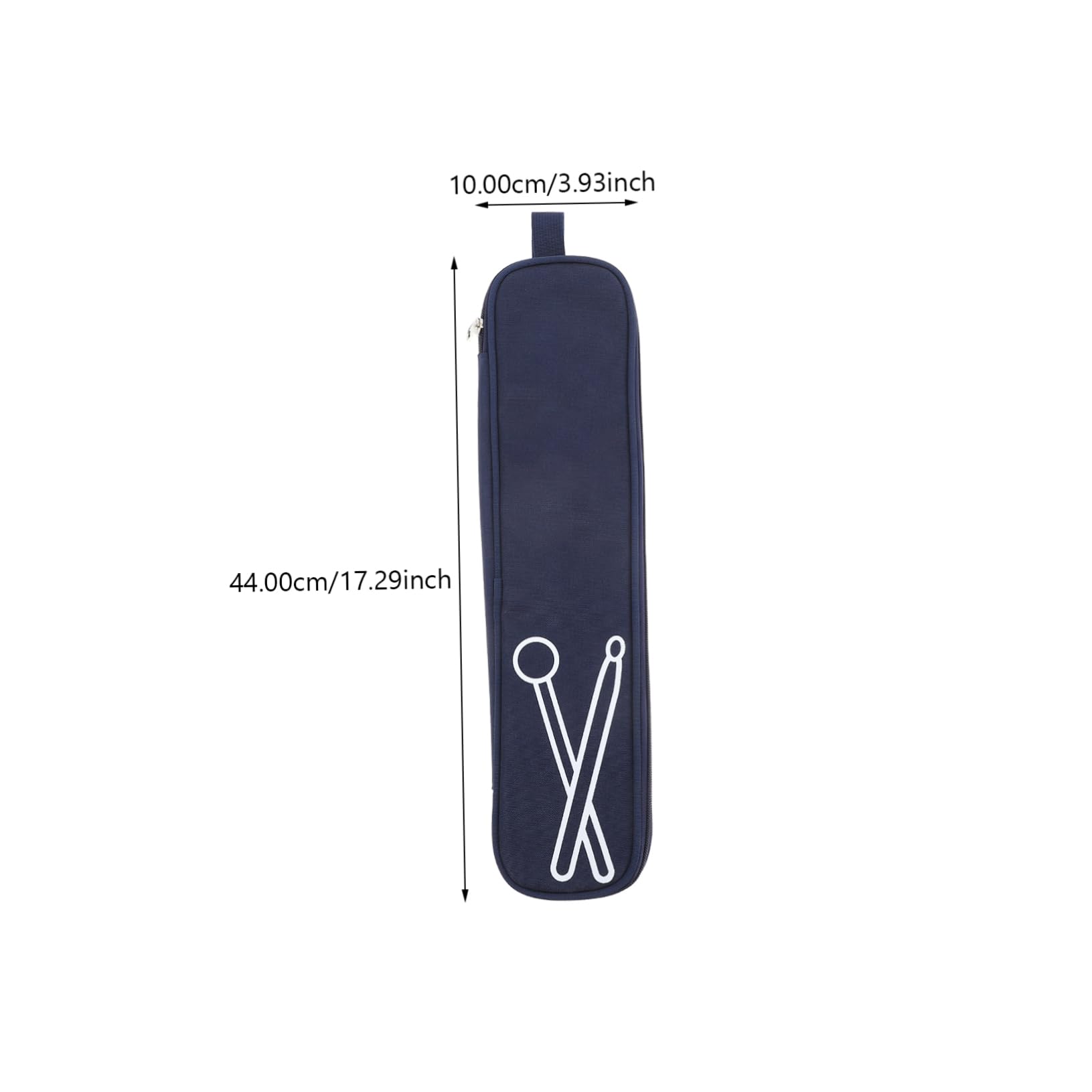 Hemoton 1Pc Premium Drumstick Storage Bag Durable Oxford Cloth Drum Stick Holder with Handle for Drummers Capacity Drumstick Container Dark Blue for Percussion Accessories