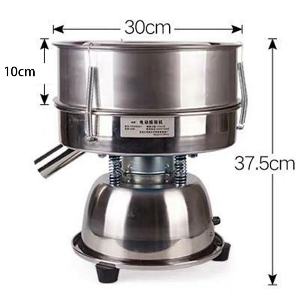 Macchina elettrica for setaccio Vibrante 1150R/MIN con Rete 3* | Setaccio for farina polvere acciaio inossidabile 2-200 maglie (opzionale), setaccio vibrante, for lievito polvere, polvere