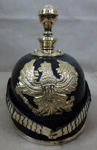 Casque Pickelhaube Allemand Prussien : Un Cadeau Historique Unique en Cuir et Laiton