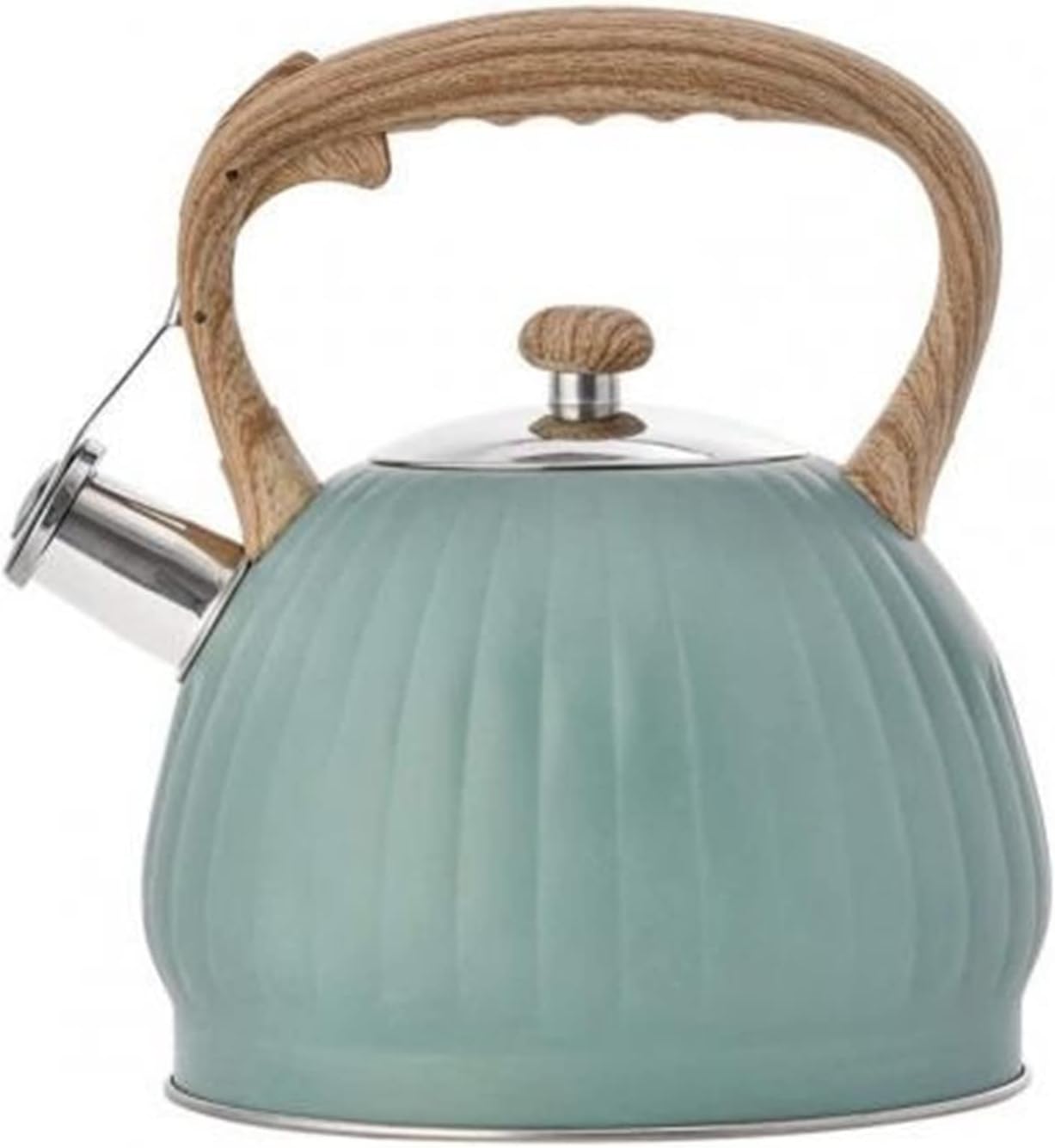 Coffee Pot Whistle Kettle Stainless Steel Kitchenware Kitchen Coffee Pot Camping Teapot (Black)