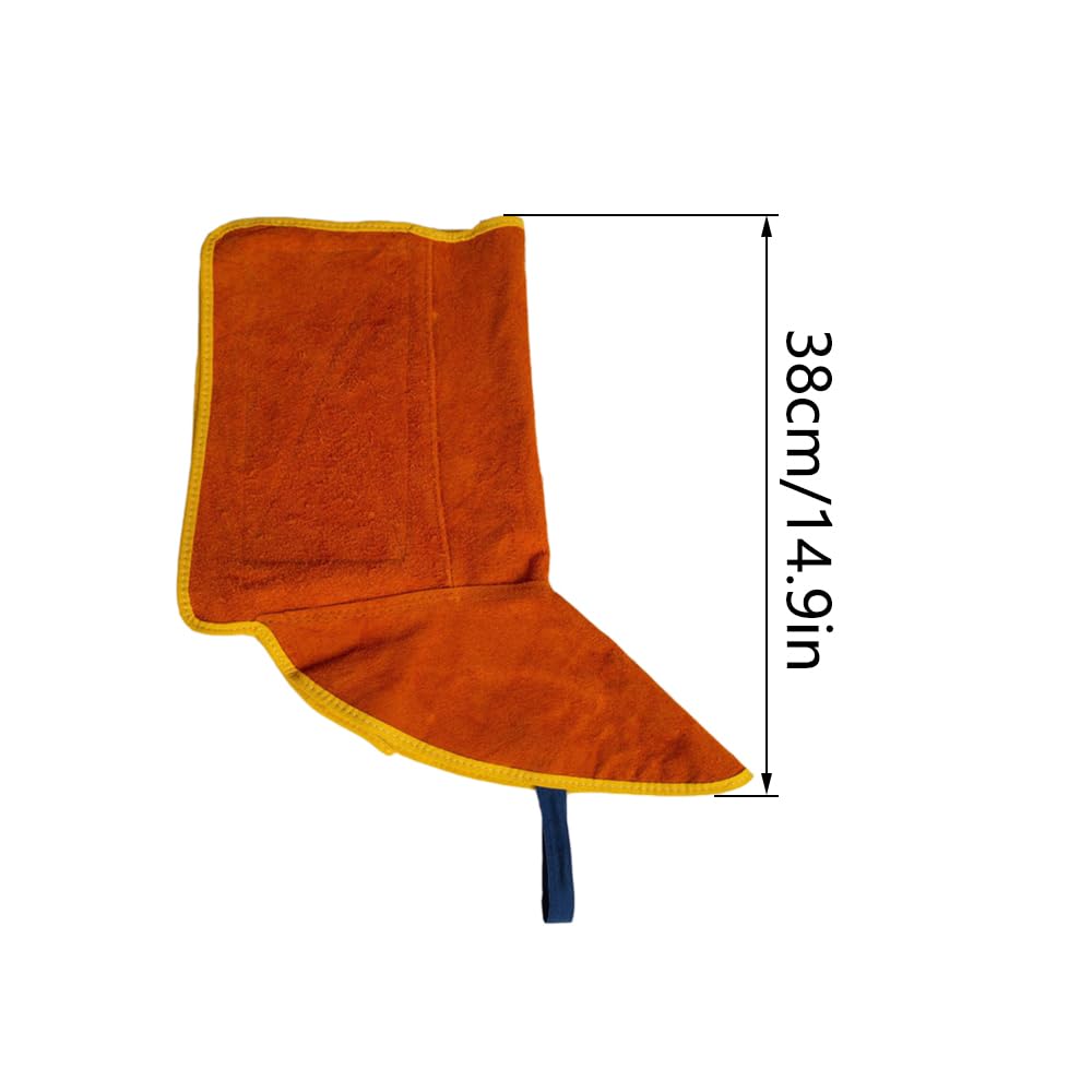 Cowhide Leather Welding Spats, 1 Pair Flame Resistant Shoe Covers, Welder Working Shoes Protector Gaiters - Image 2