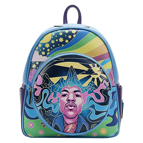Loungefly Jimi Hendrix Psychedelic Landscape Zip MINI Backpack