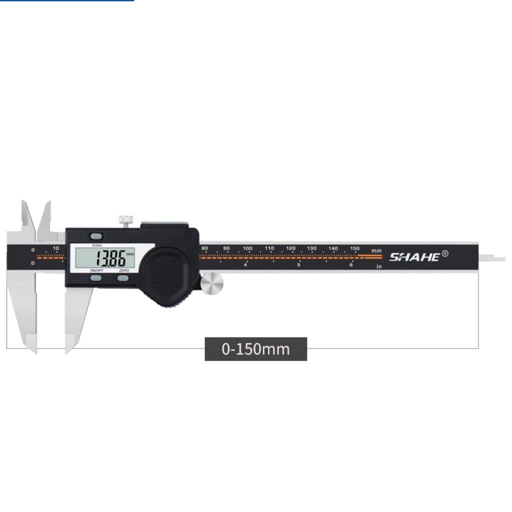 Suwalizki Elektroniczny Cyfrowy Cyfrowy Zacisk Ze Stali Nierdzewnej Vernier Caliper High Precision Industrial Pomiar Narzędzia Zakres: 0-150mm