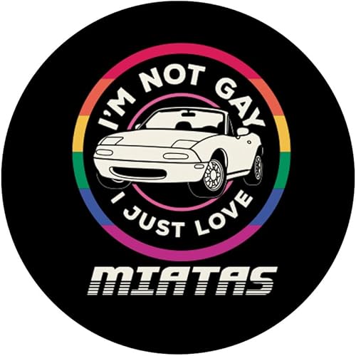 Miniatura 3 de No soy gay I Just Love Miatas - Ropa de coche deportivo PopSockets intercambiables PopGrip