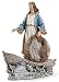 Huge 11 Inch Fishers of Men Jesus Christ Boat Statue