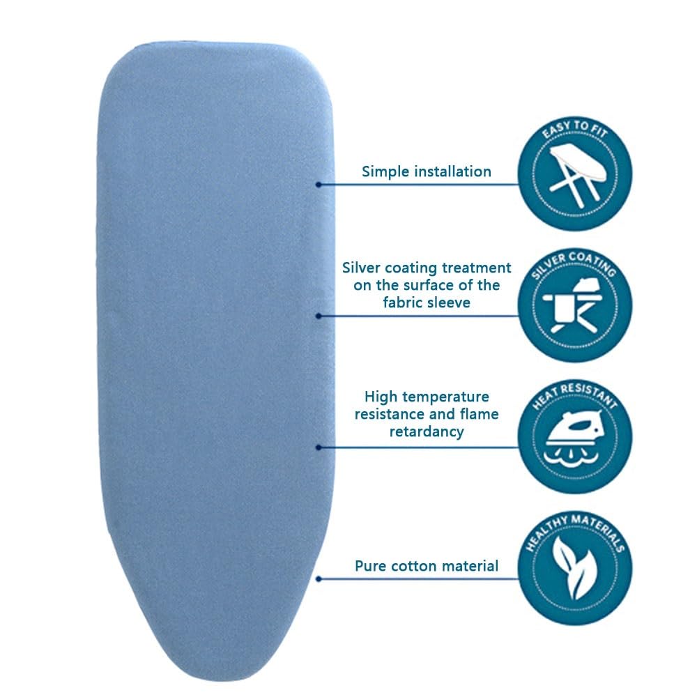 Funda para Tabla de Planchar Acolchada de Alta Res Funda y Almohadilla for Tabla de Planchar 100% algodón, 102 x 43 cm o 40 17 Pulgadas(C)