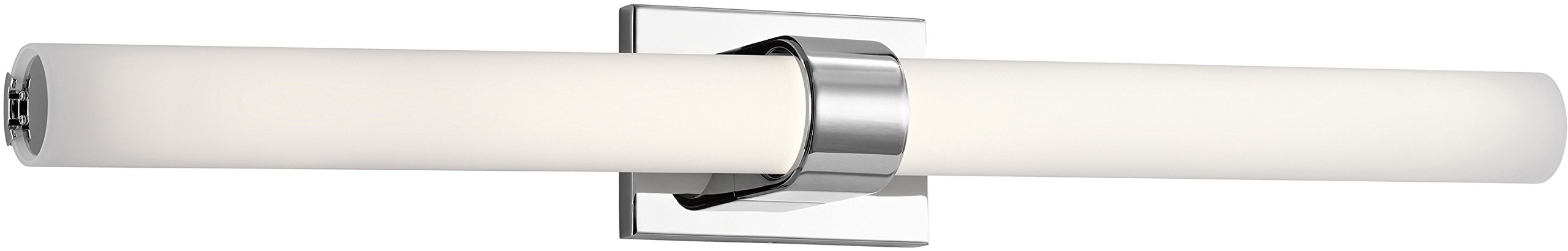 Elan Lighting 83881 Izza - 34.06" 1 LED Large Linear Bath Vanity, Chrome Finish with Etched Opal Glass